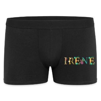 Nom IRENE Orné de fleurs - Boxer Homme - noir - Devant