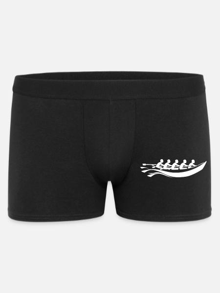 Rowing Team Cartoon Style - Men's Boxer Shorts - black