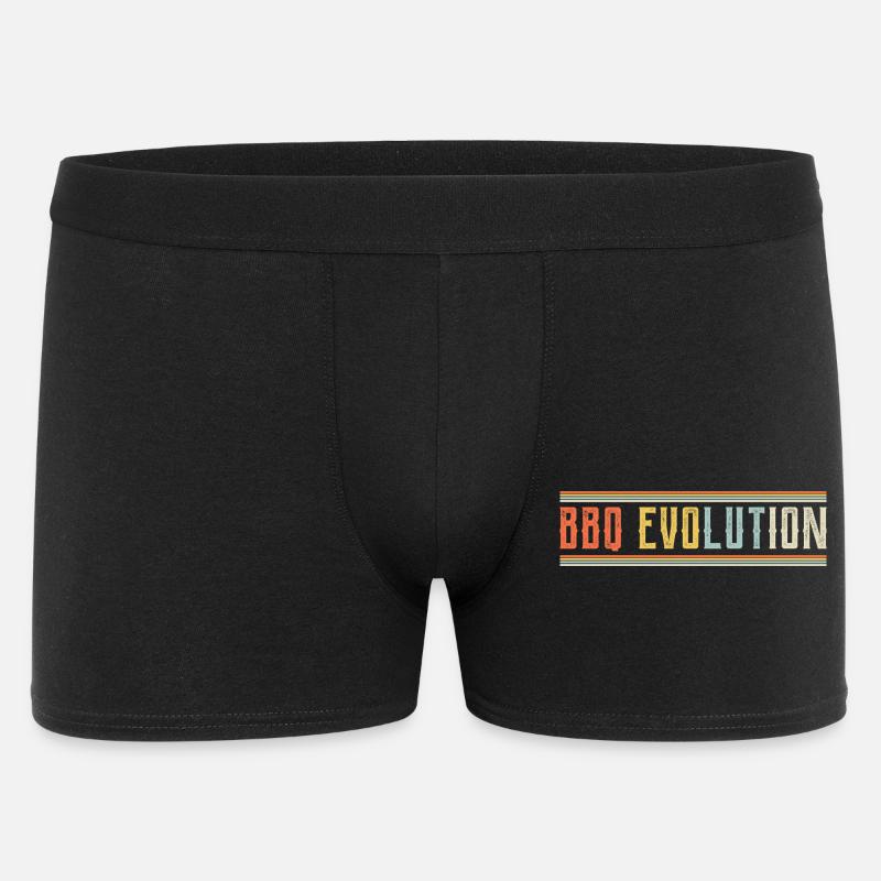 BBQ Evolution Design - Männer Boxer Shorts - Schwarz