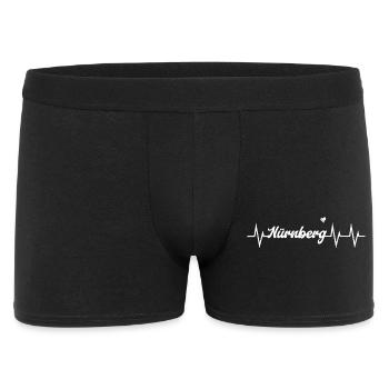 Heartbeat Nürnberg - Männer Boxer Shorts - Schwarz - Vorne