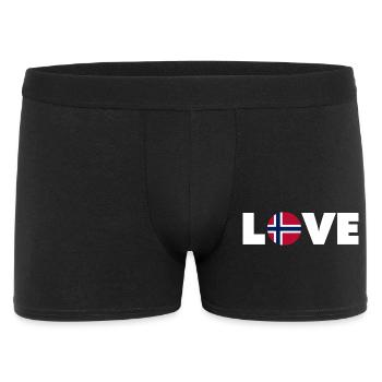 Norvège - Amour - Norge - Liebe - Norwegen - Boxer Homme - noir - Devant