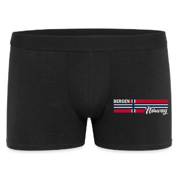 Bergen - Drapeau de la Norvège - Norvège - Drapeau norvégien - Boxer Homme - noir - Devant