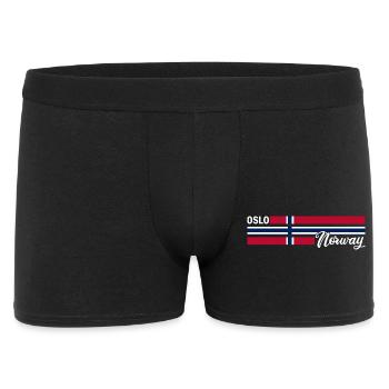 Oslo - Drapeau de la Norvège - Norvège - Drapeau norvégien - Boxer Homme - noir - Devant
