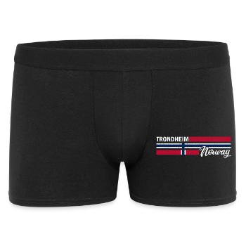 Trondheim - Norway Flag - Norge - Norwegen Flagge - Men's Boxer Shorts - black - Front