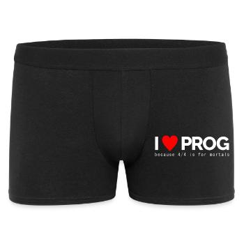I Love Prog - Men's Boxer Shorts - black - Front