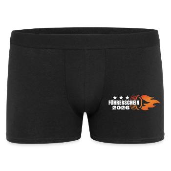 Driver's license passed 2026 - Driver's license - Men's Boxer Shorts - black - Front