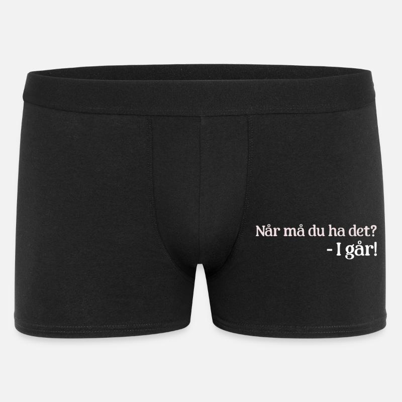 Gestern - Männer Boxer Shorts - Schwarz