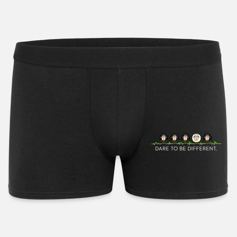Be Different – Schwarzes Schaf - Männer Boxer Shorts - Schwarz