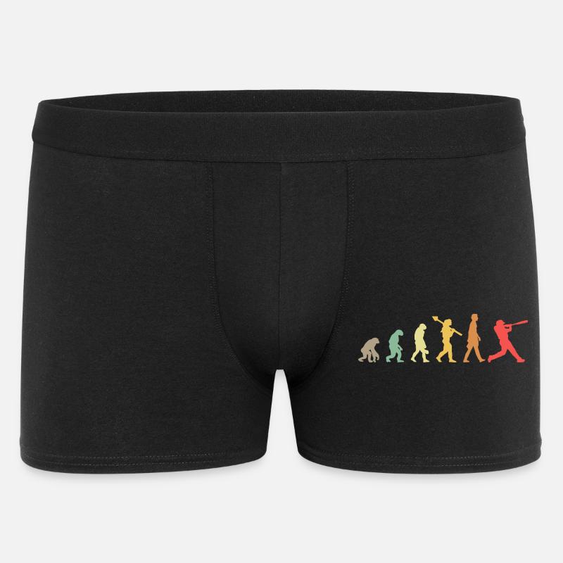Baseball Evolution - Männer Boxer Shorts - Schwarz