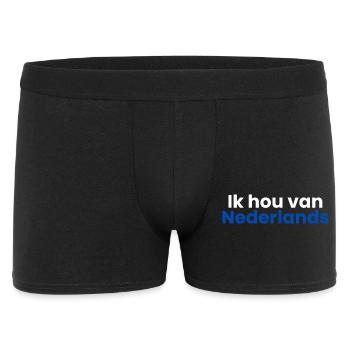Ich liebe Dutch - Männer Boxer Shorts - Schwarz - Vorne