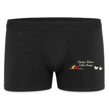 Poulets dans le jardin Style de vie poulet - Boxer Homme - noir - Devant
