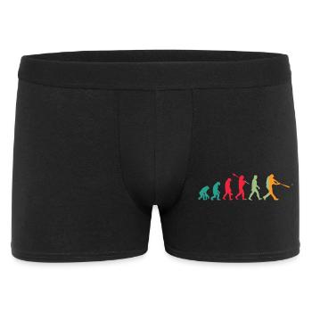 Basketball Evolution - Männer Boxer Shorts - Schwarz - Vorne