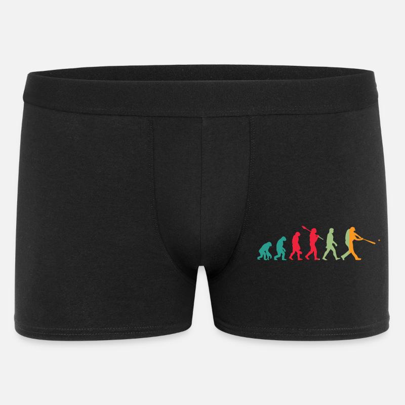 Basketball Evolution - Männer Boxer Shorts - Schwarz