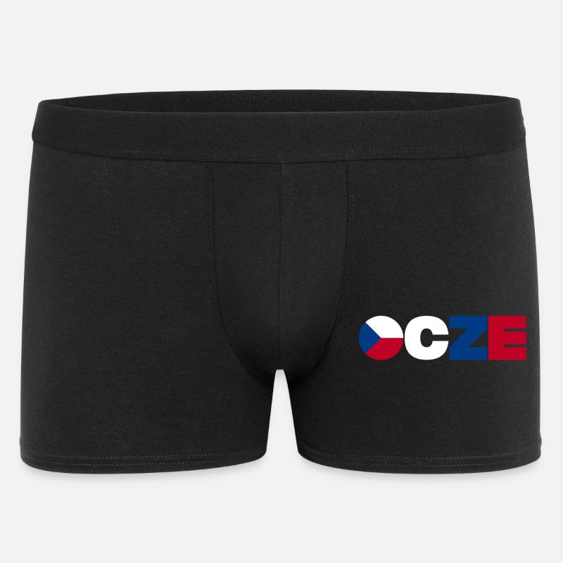 Tschechische Republik - Männer Boxer Shorts - Schwarz