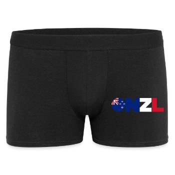 New_Zealand - Männer Boxer Shorts - Schwarz - Vorne
