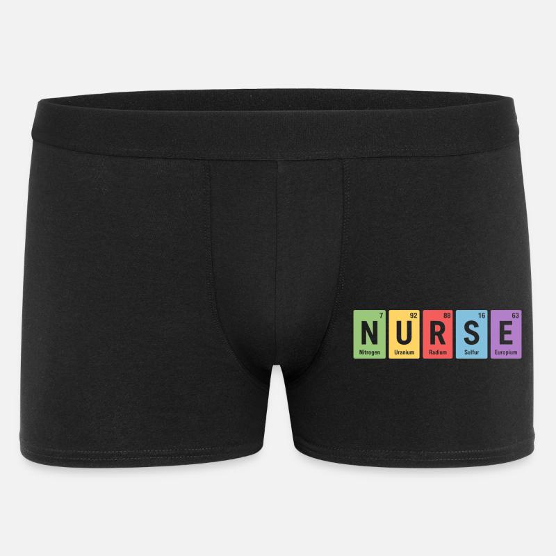 Nurse Blockdesign Elementfarben - Männer Boxer Shorts - Schwarz