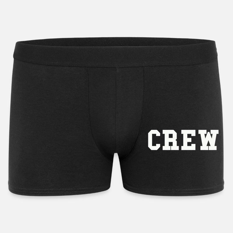 crew - Männer Boxer Shorts - Schwarz
