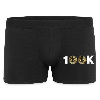 Bitcoin Bitcoin BTC 100k Crypto Cryptocurrency - Men's Boxer Shorts - black - Front
