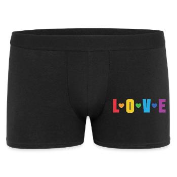 LGBT-Pride-Monat – Liebe ist Liebe - Männer Boxer Shorts - Schwarz - Vorne