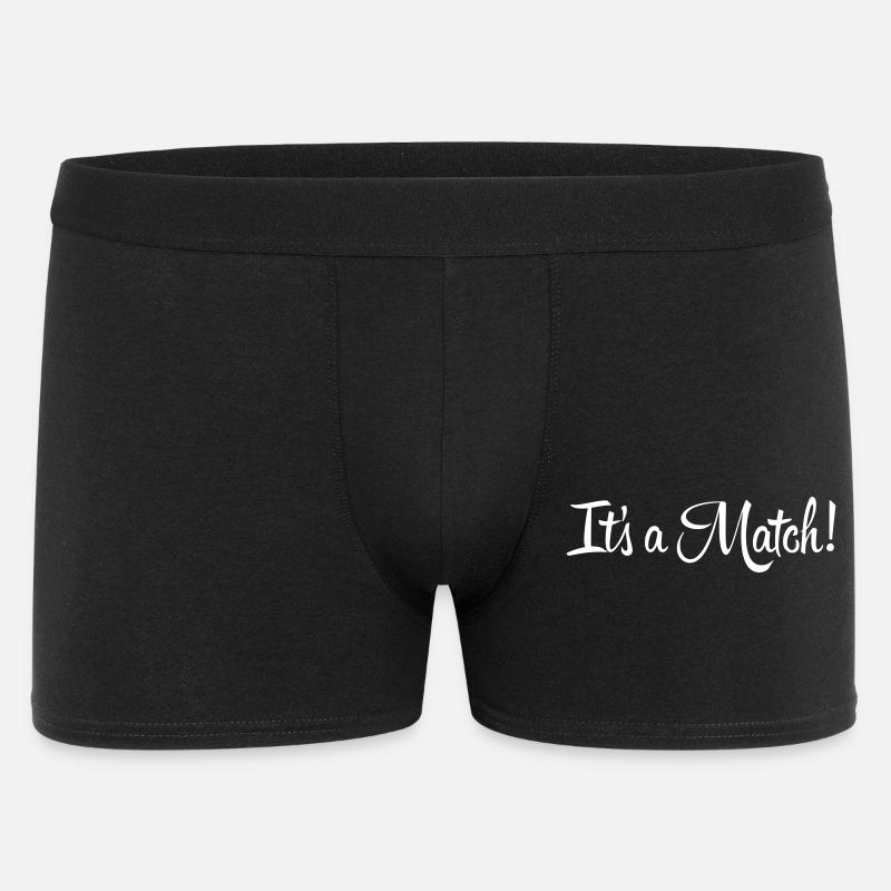 Es ist ein Match! - Männer Boxer Shorts - Schwarz