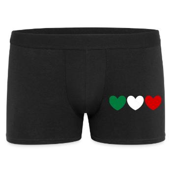 Maillot de supporters italiens pour les supporters italiens - Boxer Homme - noir - Devant