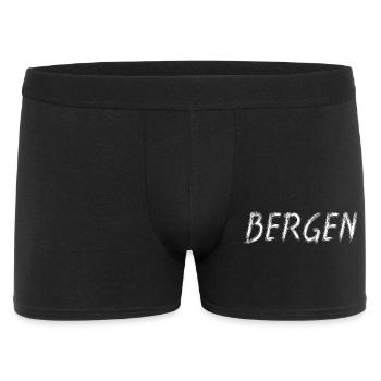 Bergen Écriture Brosse Brute - Boxer Homme - noir - Devant