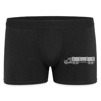 Tractor transport truck - Men's Boxer Shorts - black - Front