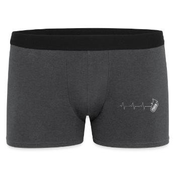 Mon cœur bat pour le tuba | Ziachon ! - Boxer Homme - charbon - Devant