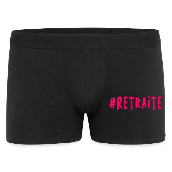 RETRAITE. BONNE RETRAITE. JOYEUSE RETRAITE - Boxer Homme - noir - Devant