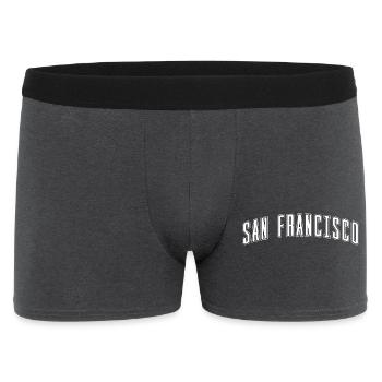 San Francisco Arc Font Design - Men's Boxer Shorts - charcoal grey - Front