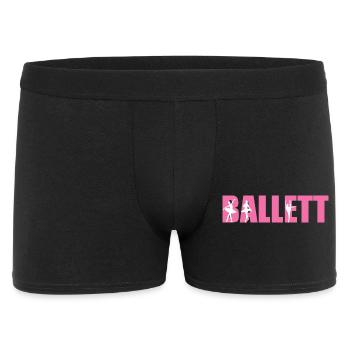 Ballet Danse Ballet Danseur Ballerine Cadeau - Boxer Homme - noir - Devant