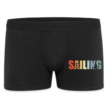 Sailing Sailboat - Men's Boxer Shorts - black - Front