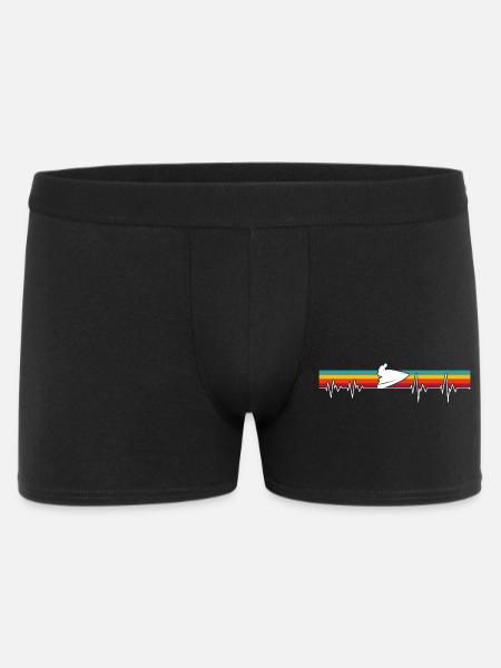Sole Pulse on Retro Stripes - Men's Boxer Shorts - black