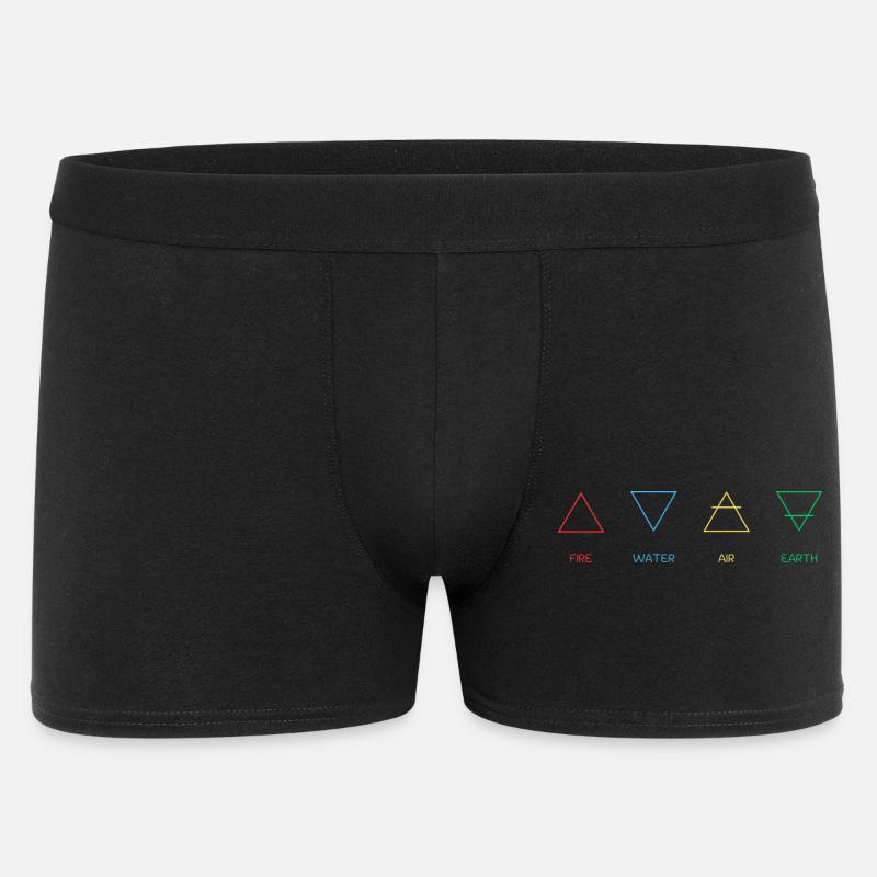 Vier Elemente - Männer Boxer Shorts - Schwarz