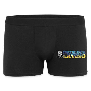 Ostblock Latino Ukrainer Ukraine Geschenk - Männer Boxer Shorts - Schwarz - Vorne