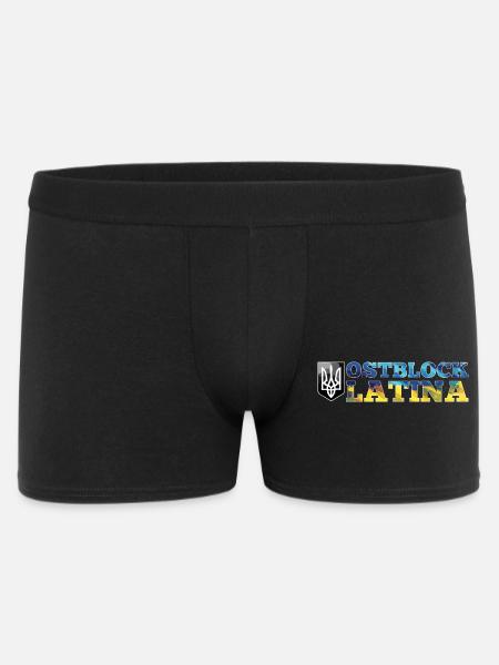 Ostblock Latina Ukrainerin Ukraine Geschenk - Männer Boxer Shorts - Schwarz