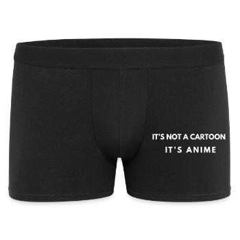 Ce n’est pas un dessin animé - Citation d’anime - Boxer Homme - noir - Devant