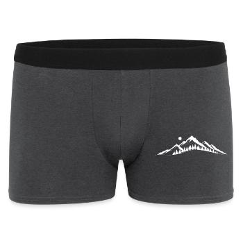 Mountain Dawn Silhouette - Men's Boxer Shorts - charcoal grey - Front