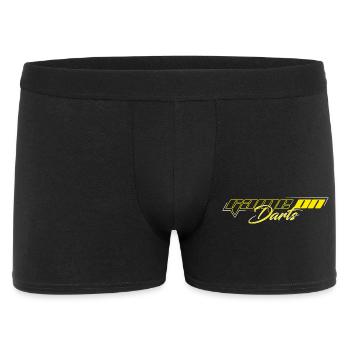 GAME ON DARTS  - Männer Boxer Shorts - Schwarz - Vorne