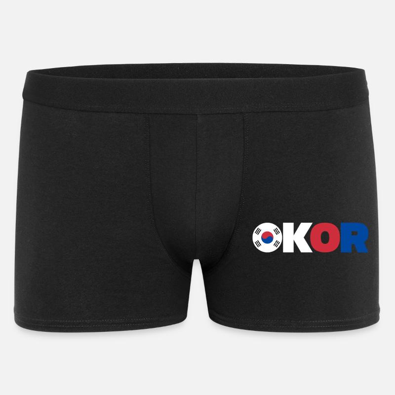 Korea - Männer Boxer Shorts - Schwarz