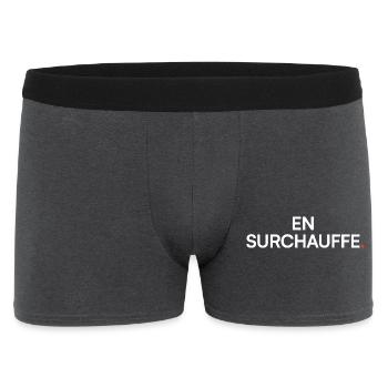 Overheating, humor, tiredness, work - Men's Boxer Shorts - charcoal grey - Front