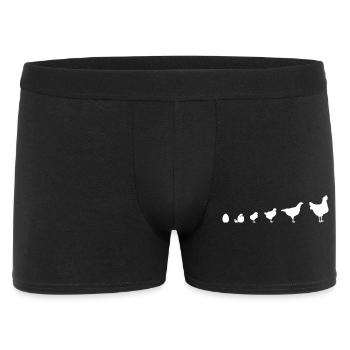 Chicken Fans - Rooster - Rooster - Chick - Egg - Organic - Men's Boxer Shorts - black - Front