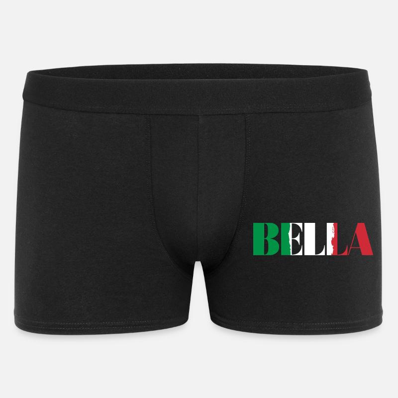 Bella Italia - Männer Boxer Shorts - Schwarz