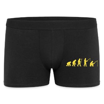 Fischereievolution Pfad Design - Männer Boxer Shorts - Schwarz - Vorne