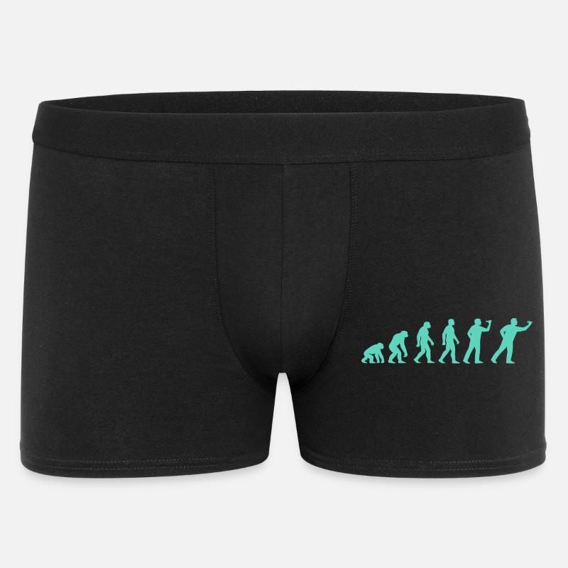 Menschheitsstufen Evolution - Männer Boxer Shorts - Schwarz
