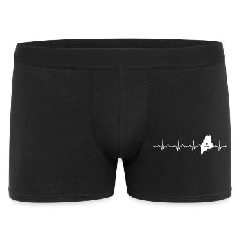 Maine Heart Love Minimalist Travel Slogan - Men's Boxer Shorts - black - Front