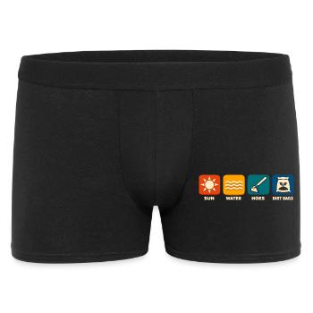 Sun Water Hacking Scrubber Funny Gardening - Men's Boxer Shorts - black - Front