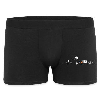 Boule heartbeat Petanque Boule player - Men's Boxer Shorts - black - Front