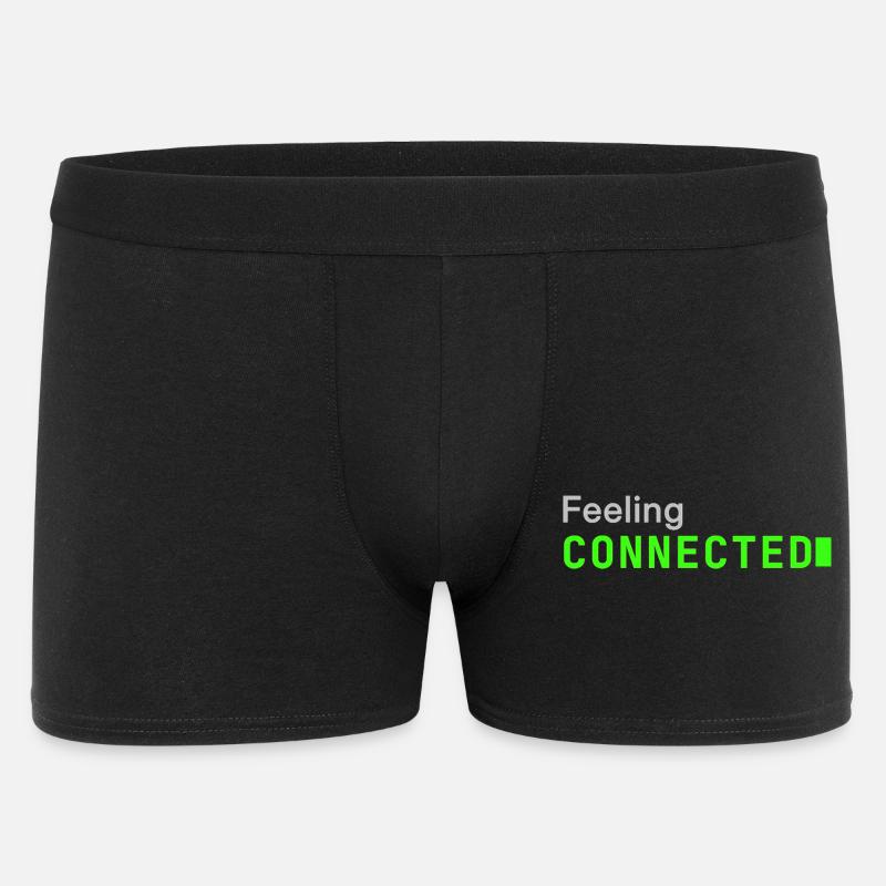 Feeling connected | Developer mood - Men's Boxer Shorts - black