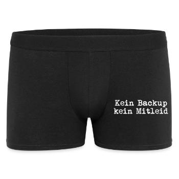 Kein Backup Kein Mitleid IT-Berater Admin - Männer Boxer Shorts - Schwarz - Vorne